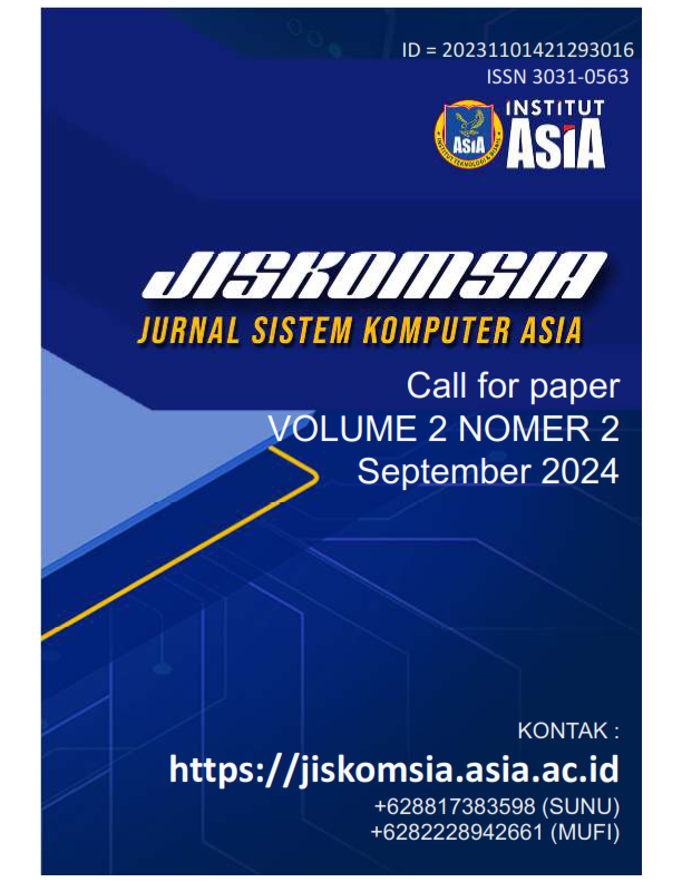 					Lihat Vol 2 No 2 (2024): Jurnal sistem Komputer Asia Malang (JISKOMSIA) Vol.2, No.2
				